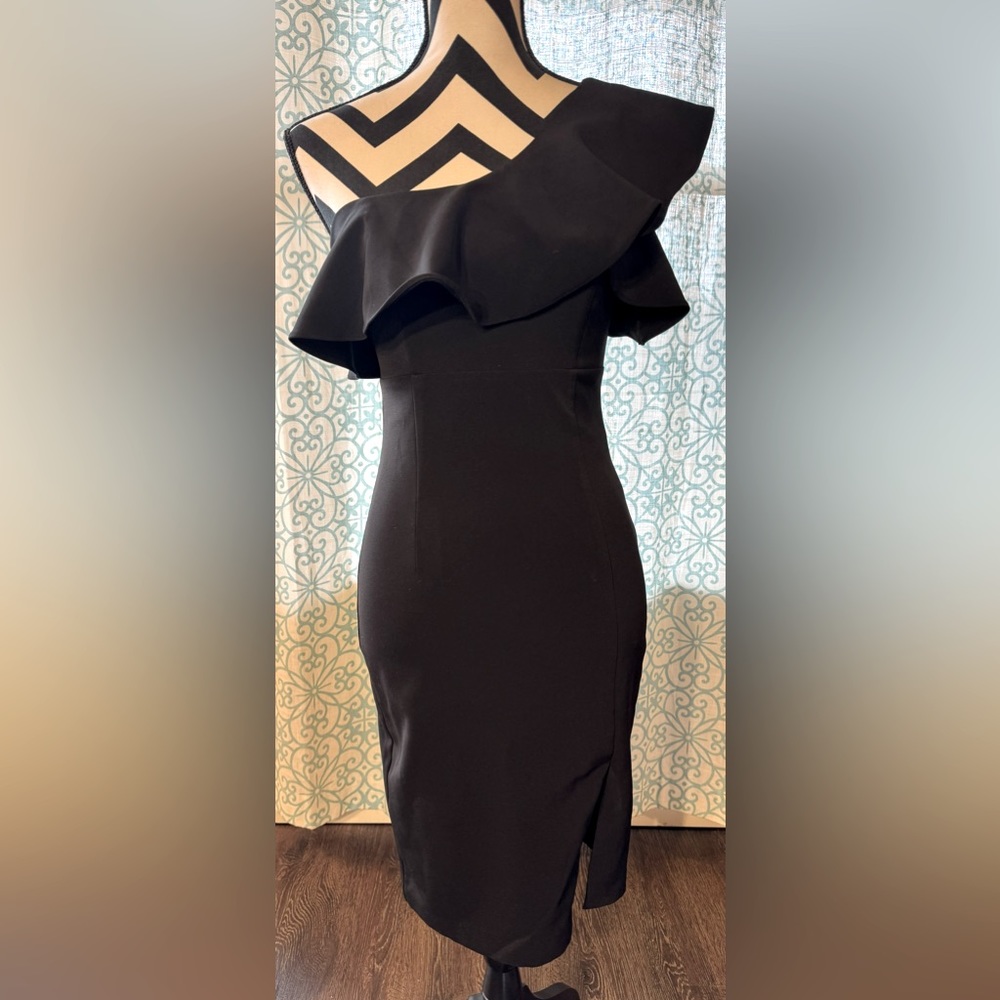 Beautiful One-Shoulder Black Dress - Brand New!